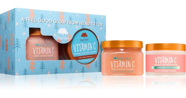 Tree Hut Vitamin C Women's Gift Set Sugar Body Scrub 510g + Intense Body Butter 240g