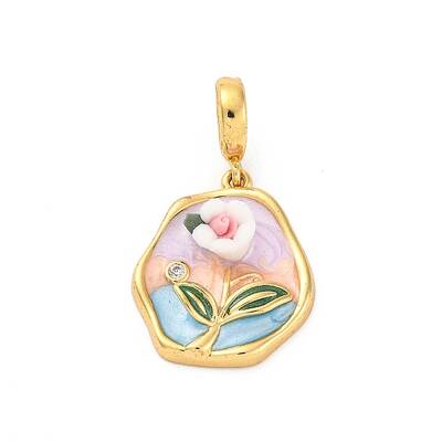 Brass Enamel Pendants