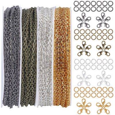 DIY Iron Cable Chains Bracelets Necklaces Making Kits