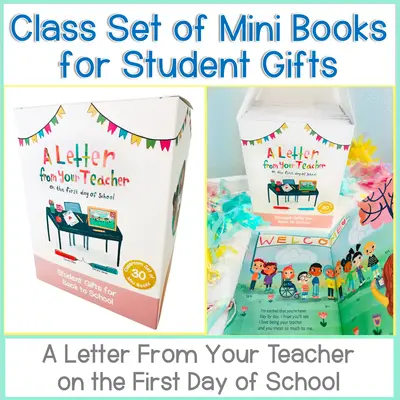 Mini Books: A Letter From Your Teacher on First Day of School
