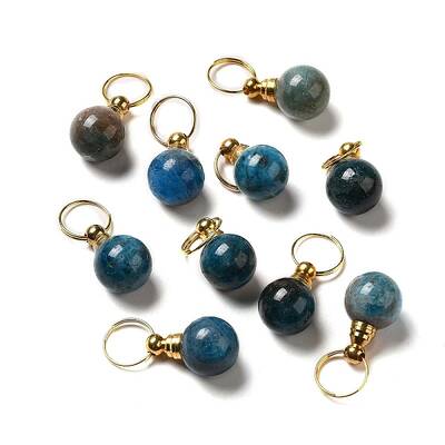 Natural Apatite Openable Perfume Bottle Pendants