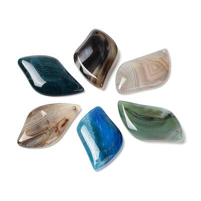 Natural Banded Agate/Striped Agate Pendants
