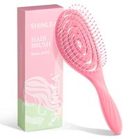Detangle Hair Brush | Detangling Wet & Dry Spiral Hairbrush | Mother's Gift for Women, Men, Kids | Vented Detangler for Blow ...