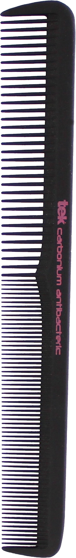 Tek - Wide/fine-tooth cutting and blending comb in antibacterial pure carbon alloy