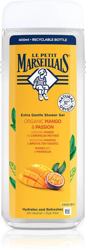 Le Petit Marseillais Organic Mango & Passion Fruit delicate shower gel 400 ml