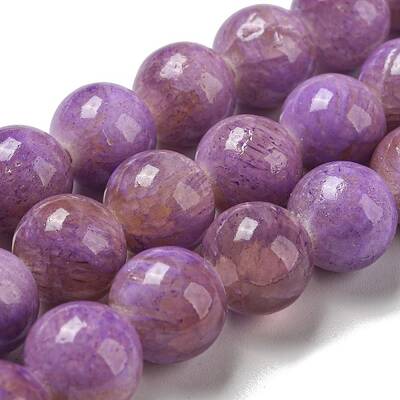 Dyed Natural White Jade Beads Strands