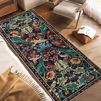Geanup Bird Area Rug for Hallway, Washable Non Slip Soft Boho Floral Kitchen Laundry Rug with Rubber Backing, Low Pile Runner...