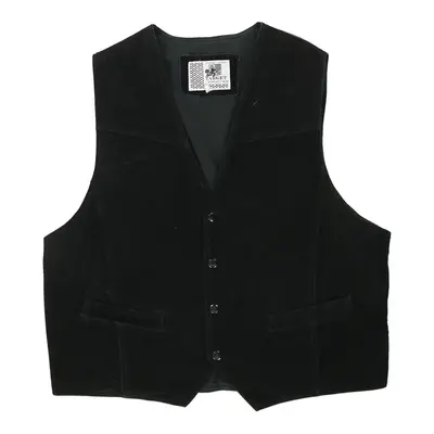 Target Waistcoat - Large Black Leather