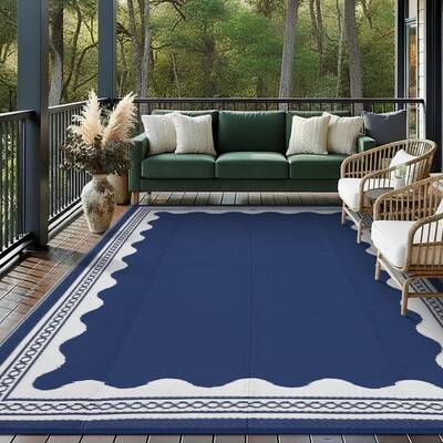 Garvee Outdoor Rug 9x12 Reversible Waterproof Plastic Straw Quick Dry Lightweight Foldable Patio Picnic Camping Balcony Porch...