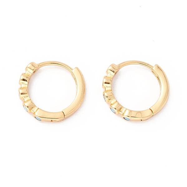 Cubic Zirconia Huggie Hoop Earrings
