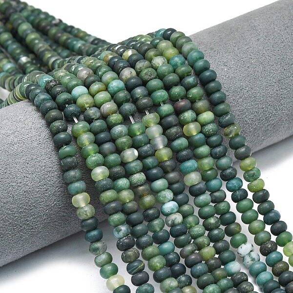 Natural Moss Agate Beads Strands
