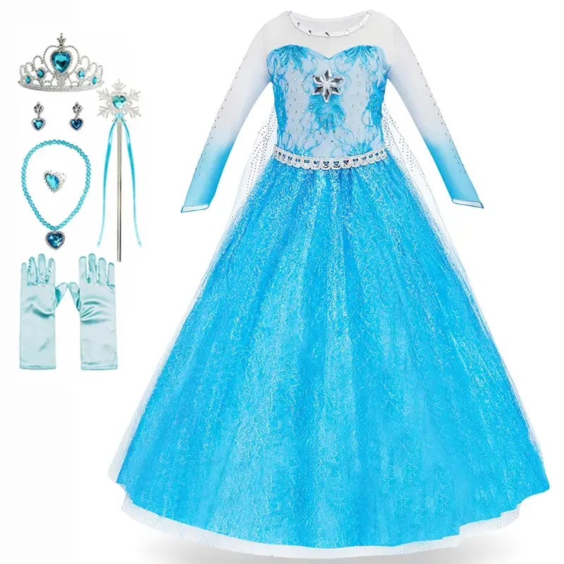Princess Dress Up Clothes for Little Girl Role Play Costume Gift Set Princess Dress Up Toys for Toddler Girls