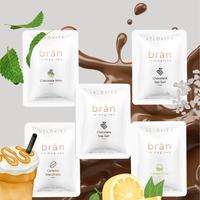 5 - Day Sample brān REIMAGINED - Lemon Drop, Caramel Macchiato, Chocolate Sea Salt, Chocolate Mint, and Peanut Butter Snack ...
