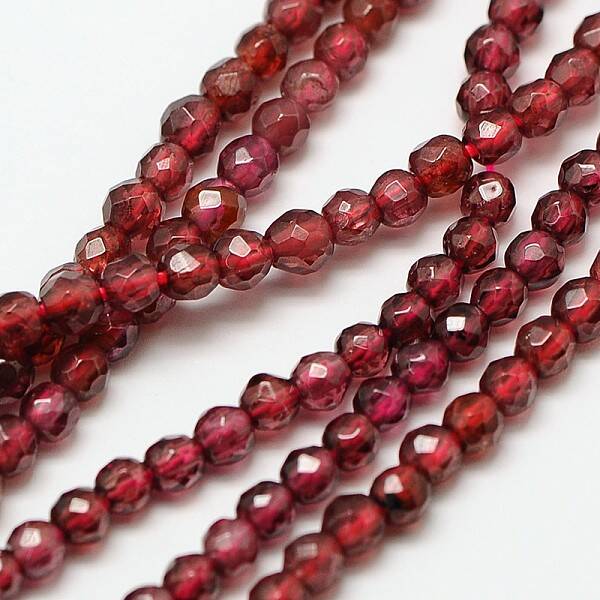 Natural Garnet Beads Strands