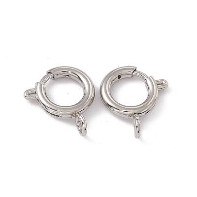 Non-Tarnish 201 Stainless Steel Spring Ring Clasps
