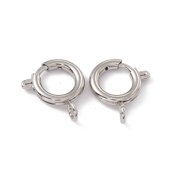 Non-Tarnish 201 Stainless Steel Spring Ring Clasps