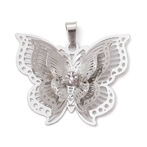 Brass Rhinestone Pendants