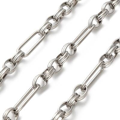 304 Stainless Steel Paperclip & Rolo Link Chains