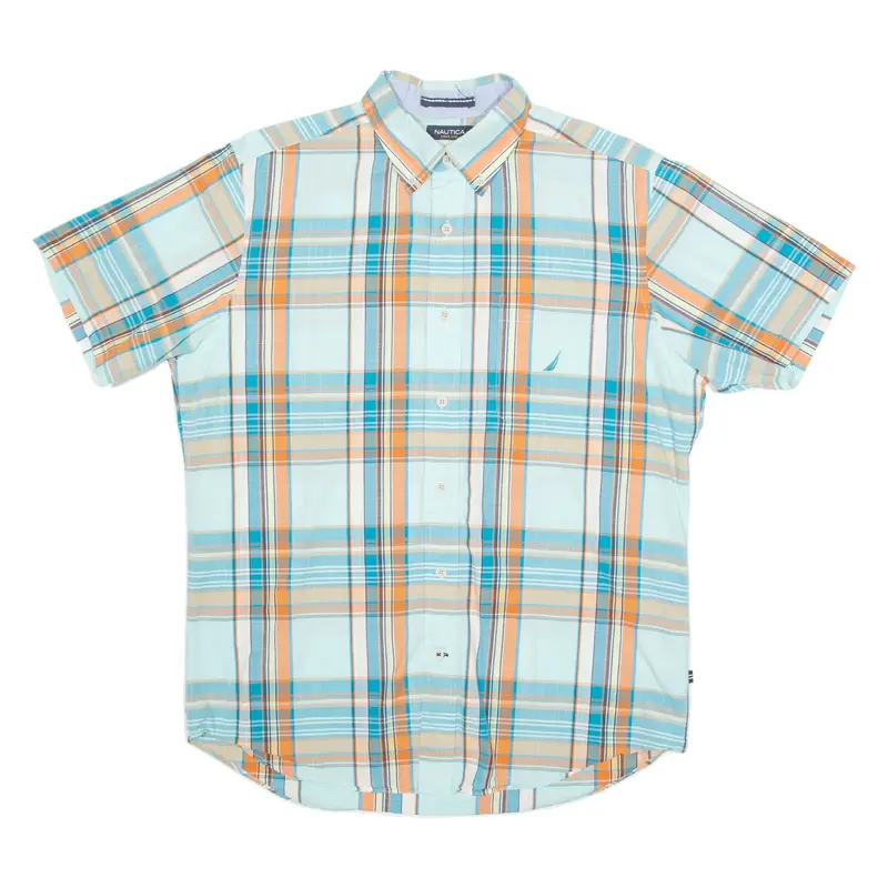 NAUTICA Mens Shirt Blue Check M