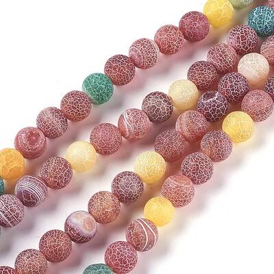 Natural Weathered Agate Beads Strands