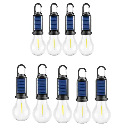 2025 New Solar Camp Tent Light Solar Charging Hook Camping Light Warm Light Waterproof LED Camping Light Outdoor Emergency Ha...