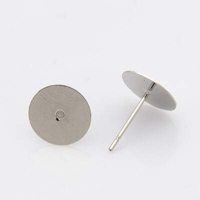 Tarnish Resistant 304 Stainless Steel Stud Earring Findings