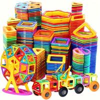 Random Color Creative Building Blocks Toy, 1 Box Colorful Geometric Shape Blocks, Stacker Toy, Educational Learning Toy, Idea...