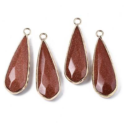 Synthetic Goldstone Pendants