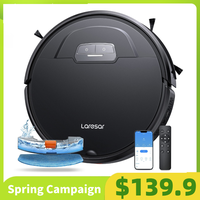 Laresar 3-in-1 Self-Charging Robot Vacuum Cleaner & Mop, 4500Pa Strong Suction Carpet  Auto-boost Robotic Vacuum Cleaner, Sel...
