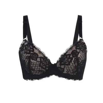 Debbie Lace Organic Cotton & Silk Plunge Bra | Size: 32DD