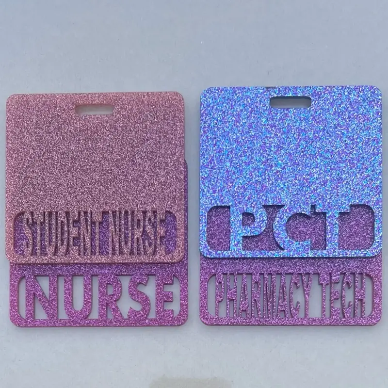 Cute Custom Badge Holders- Horizontal and Vertical. Medical professional ID card | RN | phlebotomist | MA | CNA | pharmacy te...