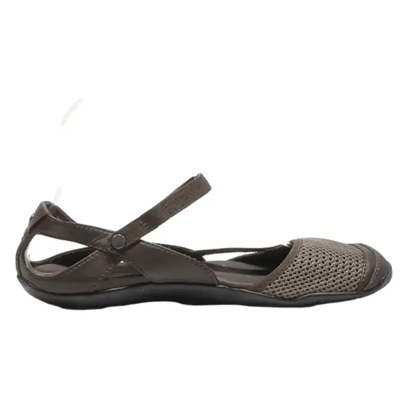 TAVA Clog Shoes Brown Synthetic Womens UK 5