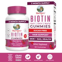 MaryRuth's Biotin Gummies - Sugar Free - 2 Month Supply - Nutrients for Hair Skin & Nails - Biotin 2500mcg - Zinc - B Vitamin...