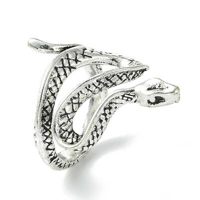 Snake Alloy Wrap Open Cuff Rings