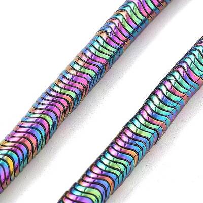Electroplated Synthetic Non-magnetic Hematite Beads Strands