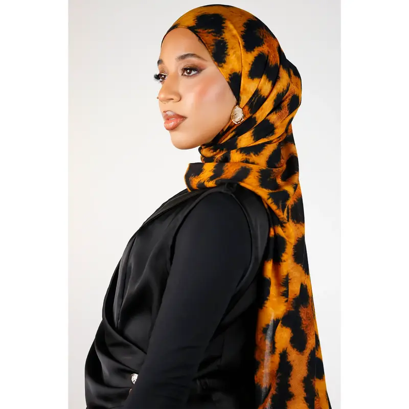 Jungle Leopard Print Modal Hijab