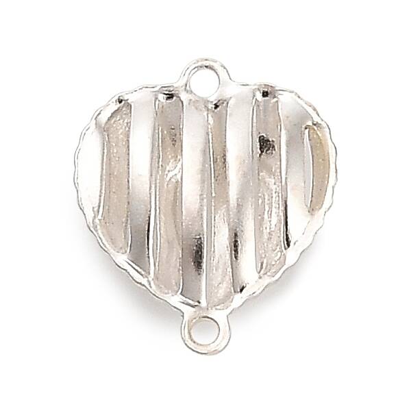 925 Sterling Silver 3D Holow Connector Charms