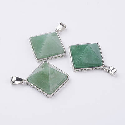 Natural Green Aventurine Pendants
