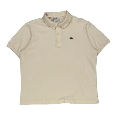 Lacoste Polo Shirt - XL Cream Cotton