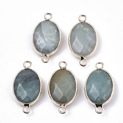 Natural Flower Amazonite Links Connectors