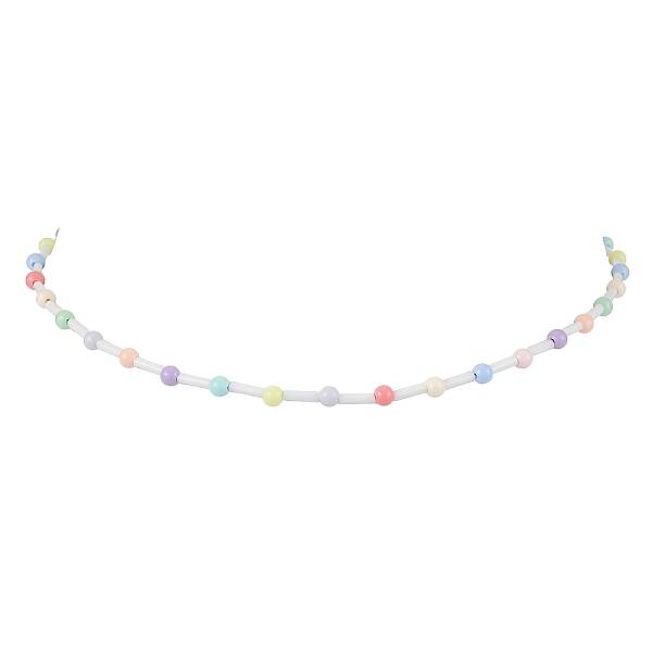 Acrylic and Glass Round Bead Necklaces