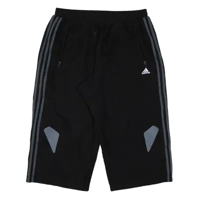 ADIDAS Mesh Lining Mens Pedal Pushers Shorts Black Relaxed M W30