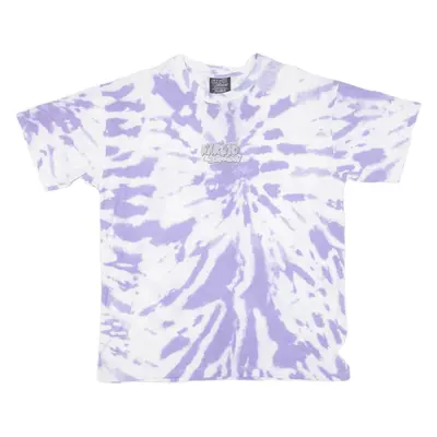PULL&BEAR Mens Tie Dye T-Shirt Purple L