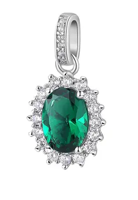 Brosway Elegant Silver Pendant Fancy Life Green FLG12