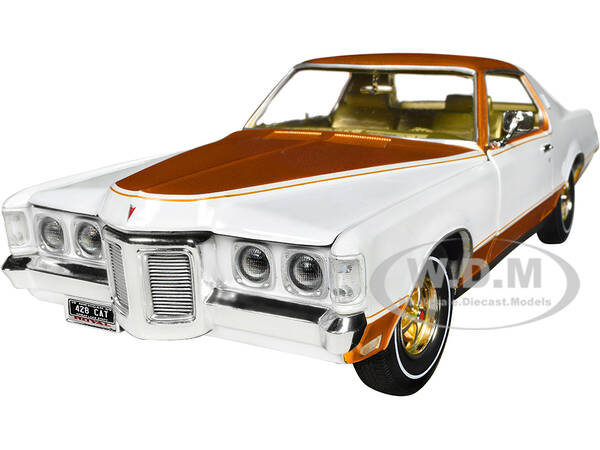 1969 Pontiac Royal Bobcat Grand Prix Model J Cameo White with Firefrost Gold Hood and Top with Gold Interior \