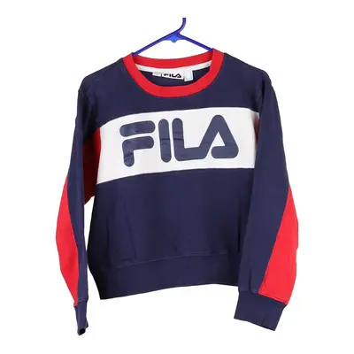 Age 10 Fila Sweatshirt - XL Navy Polyester
