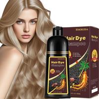 Golden Brown Natural Hair Dye Shampoo 3-in-1, Gray Hair Coverage, Hair Coloring Shampoo for Men and Women, Vegan Ammonia-Free...