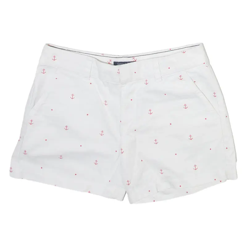 TOMMY HILFIGER Anchor Womens Casual Shorts White Spotted M W30