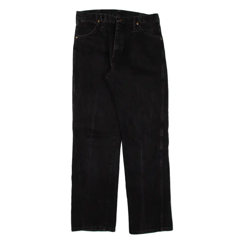 WRANGLER Mens Jeans Black Regular Straight W32 L32