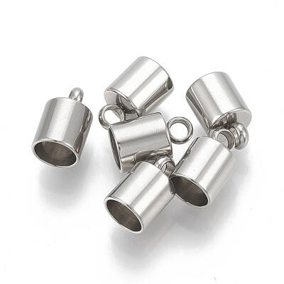 Tarnish Resistant 201 Stainless Steel Cord Ends
